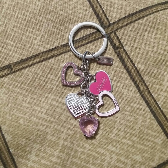 Coach Accessories - Coach Keychain or Keyfob with Hearts